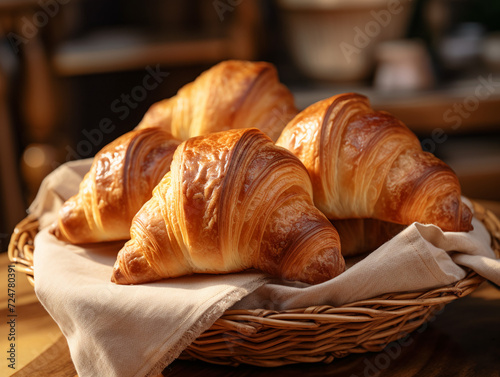 croissants in basket