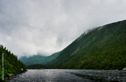 Lonesome lake, along the North and South Kinsman peak hike, White Mountains, New Hampshire, United States photo