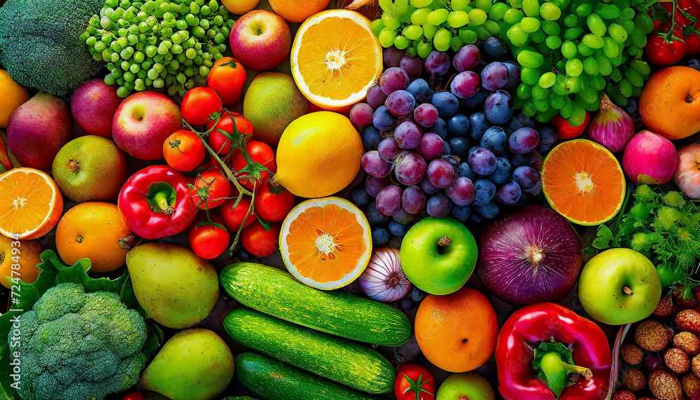 a fruit pile of kiwi, grapes, strawberries, oranges and other fruits, a fruit pile of kiwi, grapes, strawberries, oranges and other fruits,