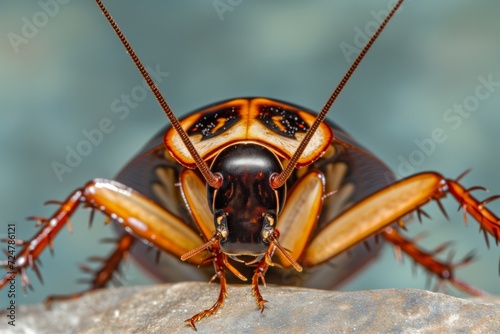 macro shot of cockroach antennae twitching