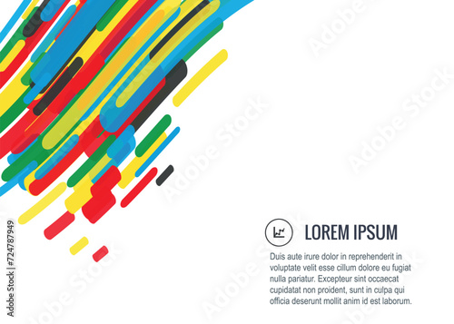 Olympic background. Abstract multicolored background. Vector graphics for design.