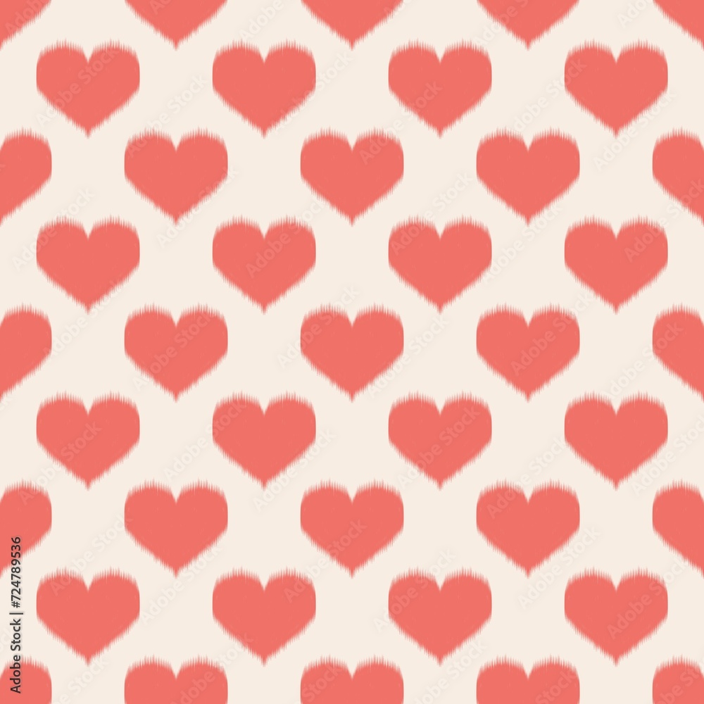 seamless background with hearts