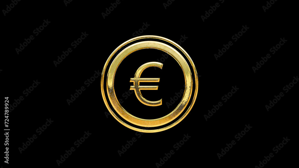 Currency money gold yen euro dollar sign icon isolated on black background cut out Currency money gold yen euro dollar sign icon isolated on black background cut out