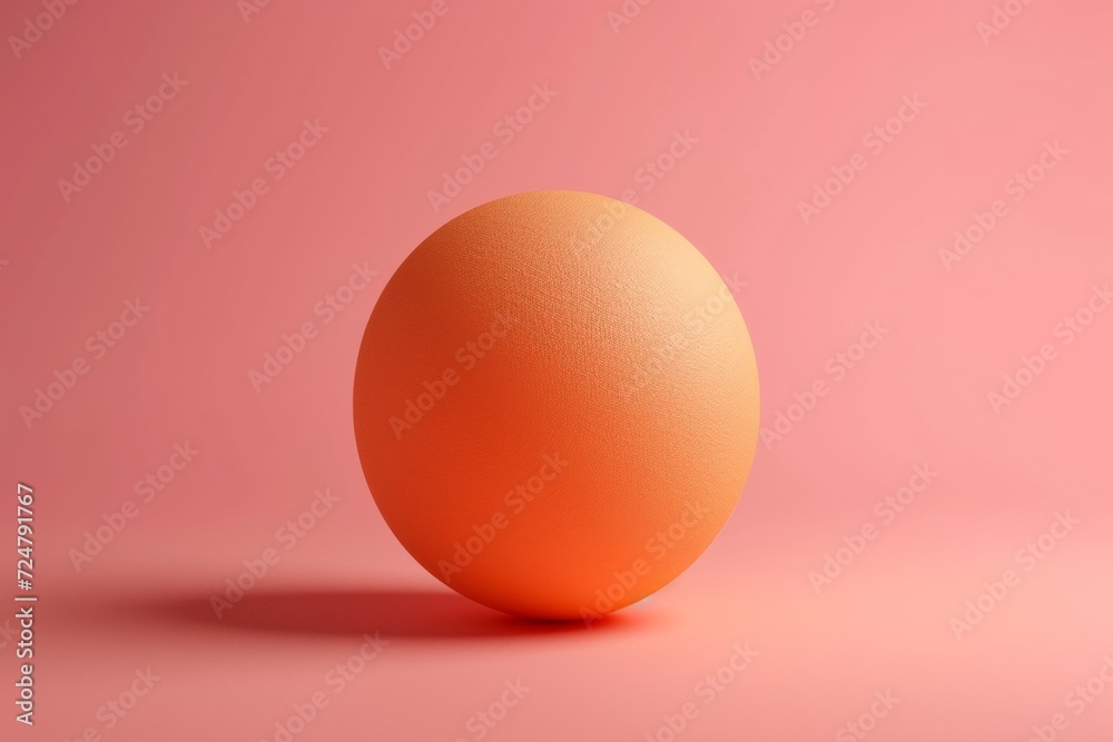 3d isolated orange egg