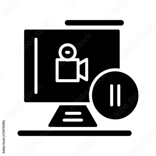 Pause Button Vector Icon