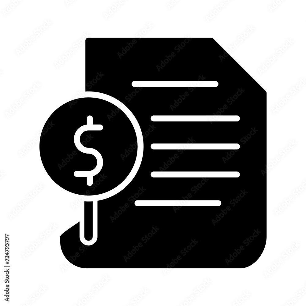 Invoice Vector Icon Invoice Vector Icon