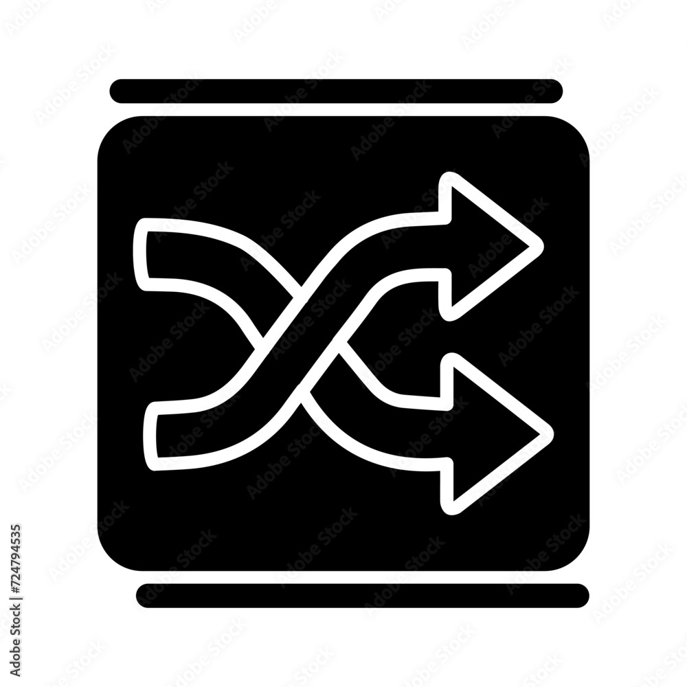 Shuffle Vector Icon Shuffle Vector Icon