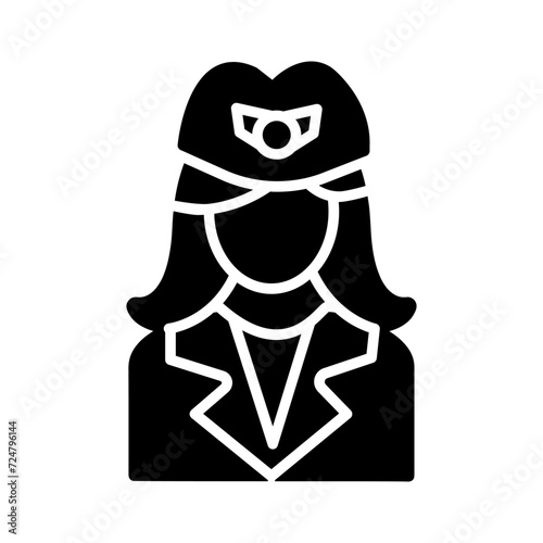 Flight Attendant Vector Icon