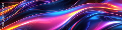 Dynamic neon background. Background for wallpaper, presentations, education, etc