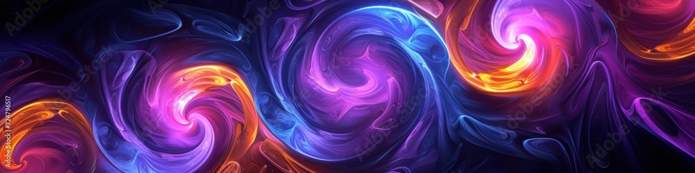 Fototapeta premium Dynamic neon background. Background for wallpaper, presentations, education, etc