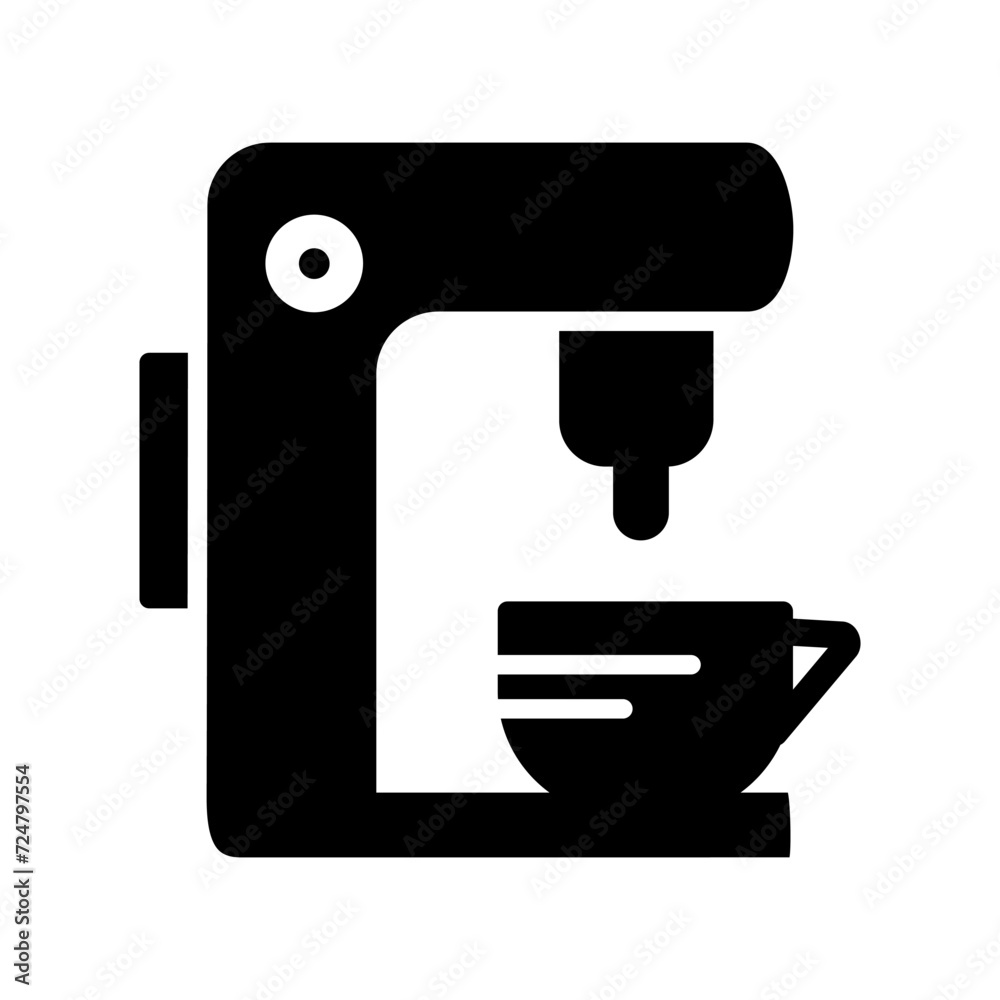 Tea Machine Vector Icon Tea Machine Vector Icon
