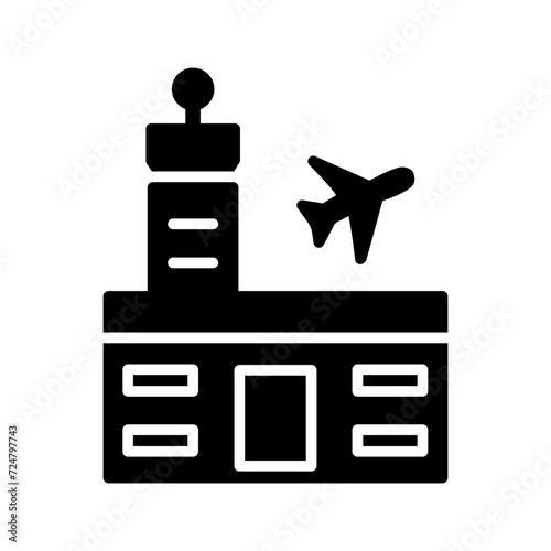 Airport Building Vector Icon