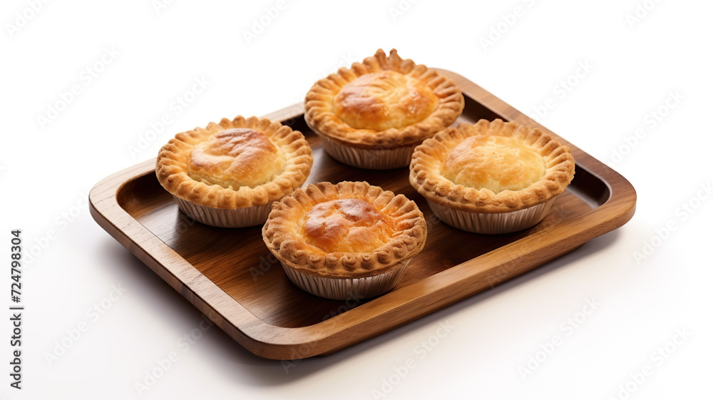 Pie tray isolated on a white background