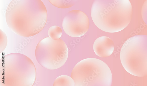 Pink abstract background, gradient, pastel, bubble