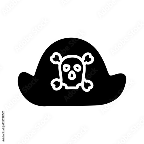 Pirate in Hat Vector Icon