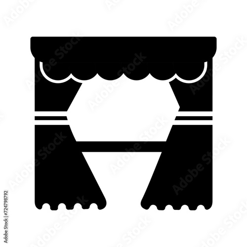 Curtains Vector Icon