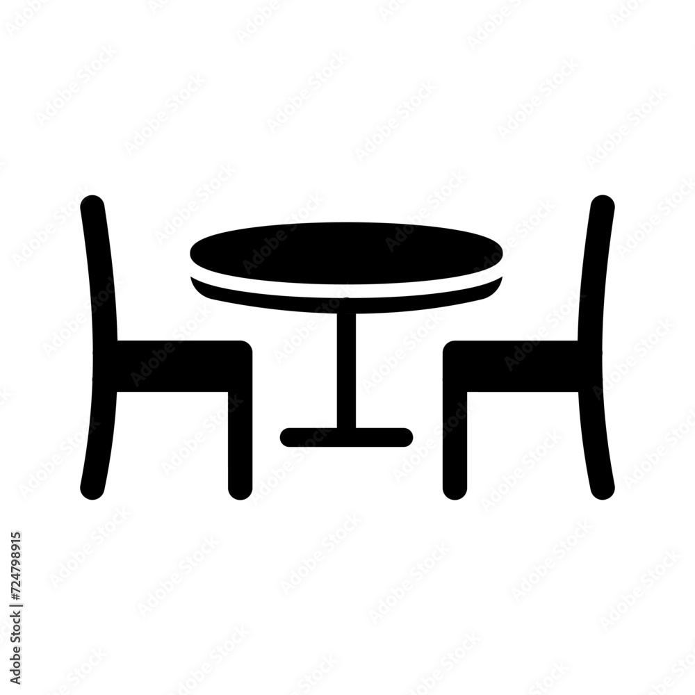 Dining Table I Vector Icon Dining Table I Vector Icon