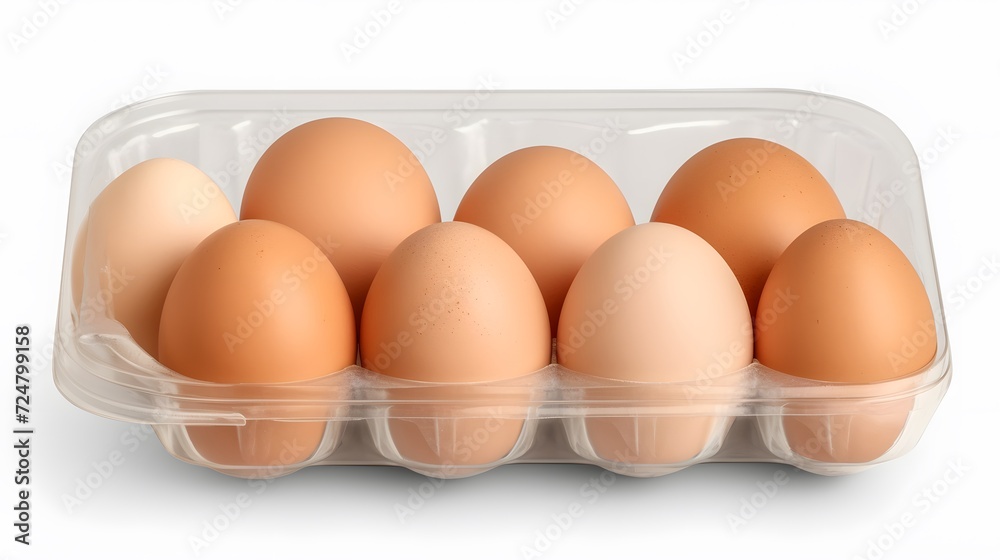 chicken eggs in paper tray isolated on transparent background ,raw egg chicken eggs in paper tray isolated on transparent background ,raw egg