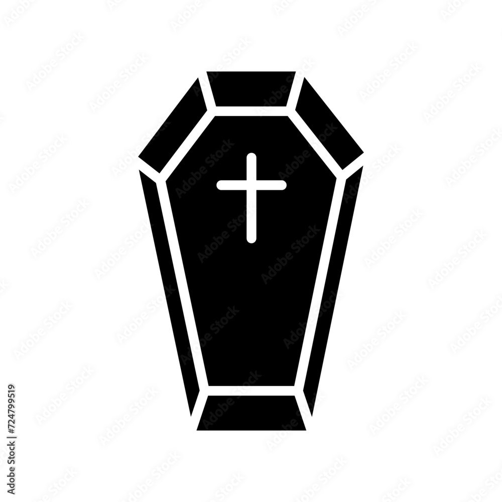 Obraz premium Coffin Vector Icon