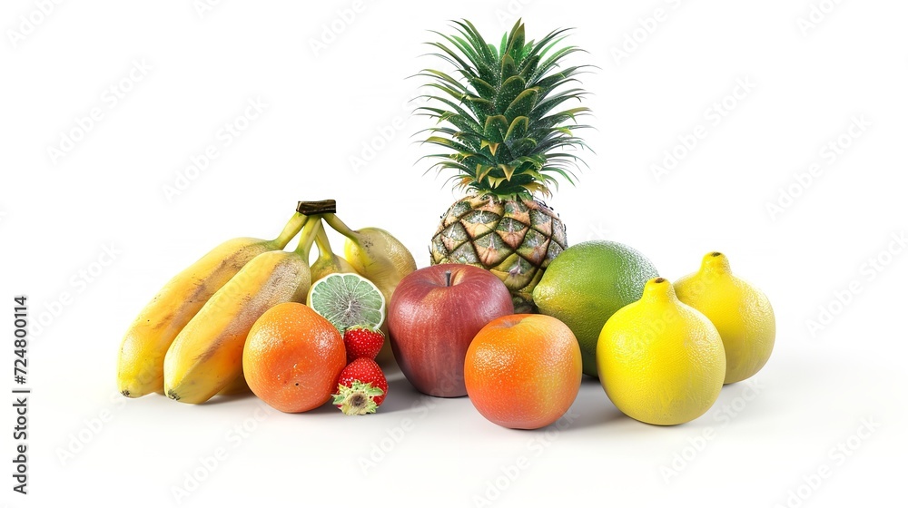 Food for bowel health isolated on white background Food for bowel health isolated on white background