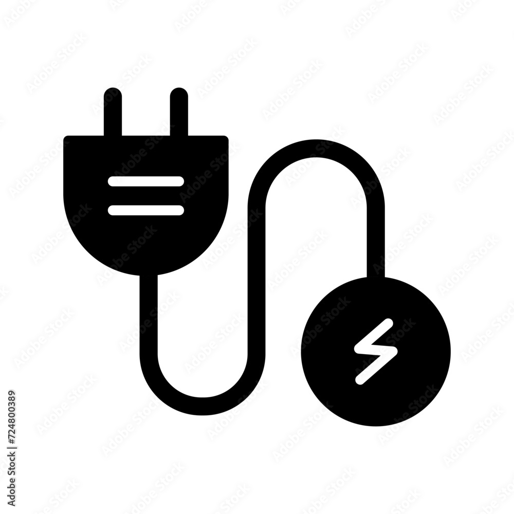 Electric Current Vector Icon Electric Current Vector Icon