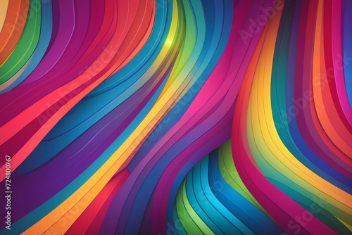 Full Color Flow Wave Background  created by ai generated