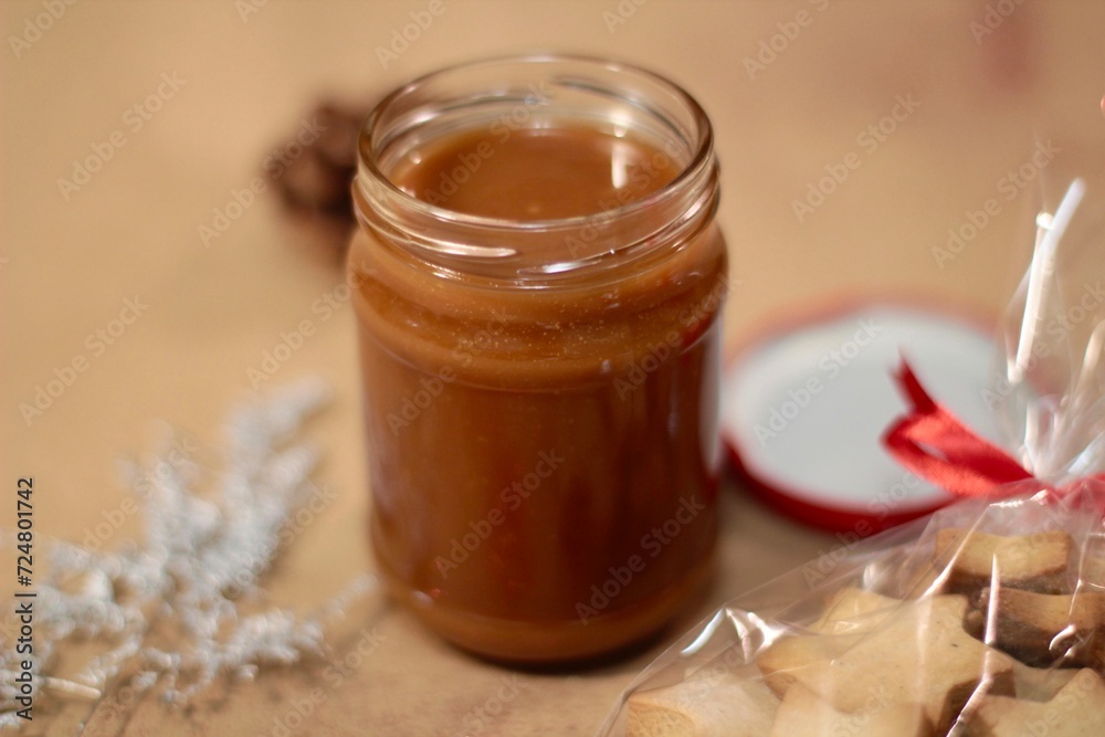 glass of caramel glass of caramel