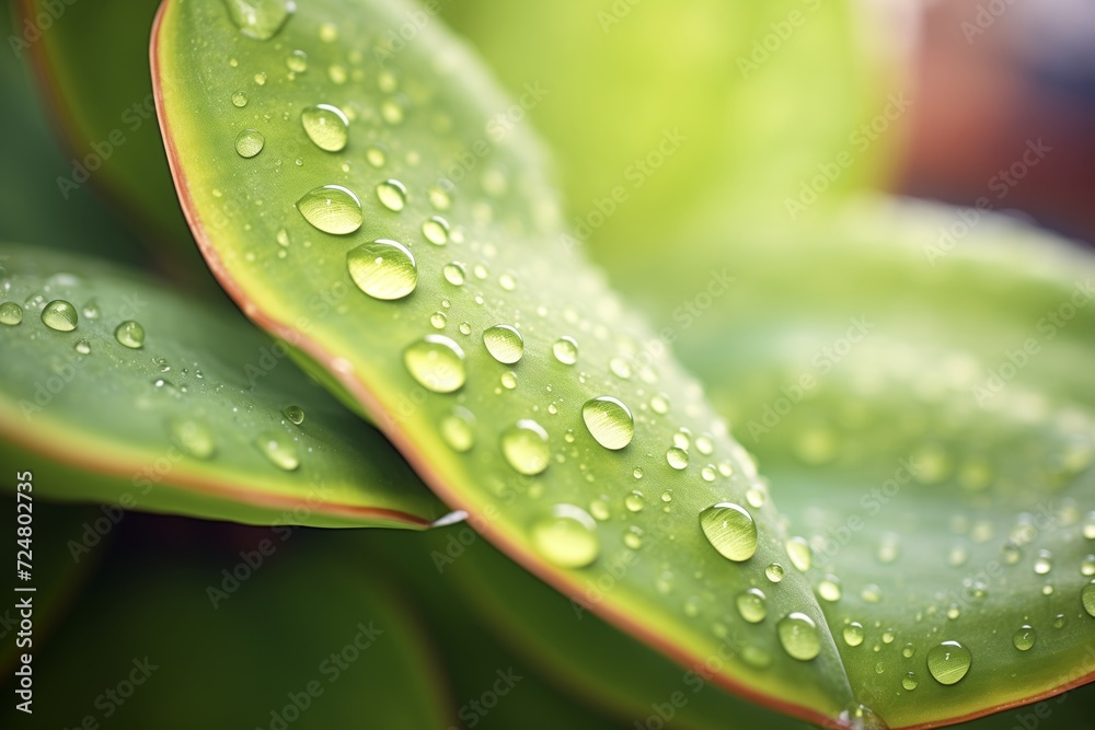 water droplets on succulent leaves water droplets on succulent leaves