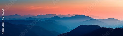  mountains of summer in evening in the style (15)