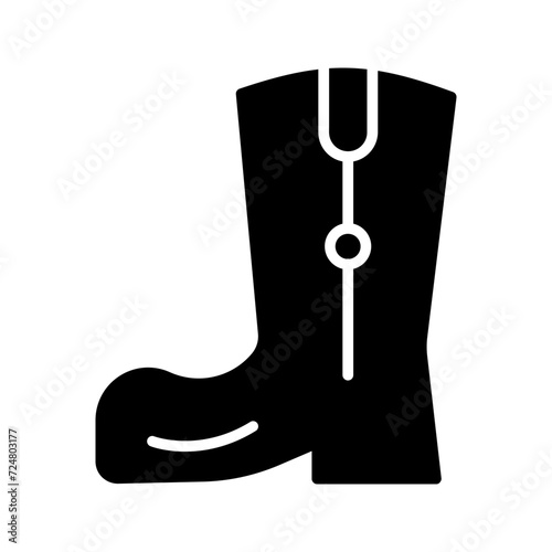 Cowboy Boot Vector Icon