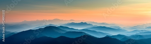  mountains of summer in evening in the style (15) © Punn