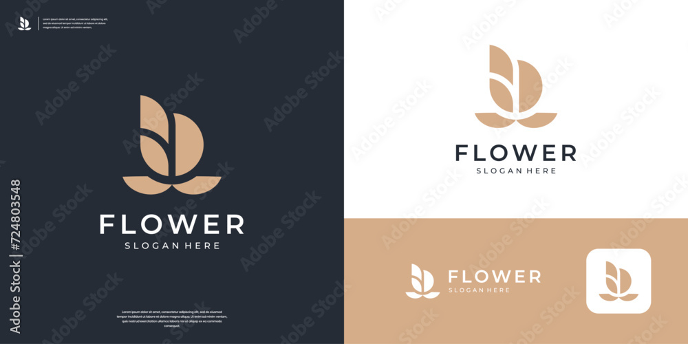 Rose flower logo icon illustration Rose flower logo icon illustration