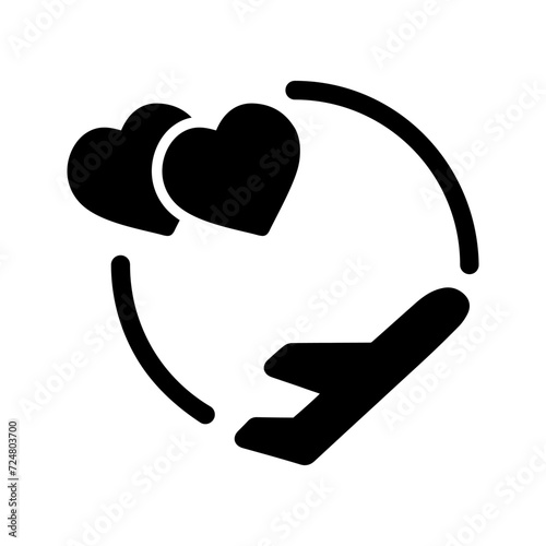 Honeymoon Vector Icon