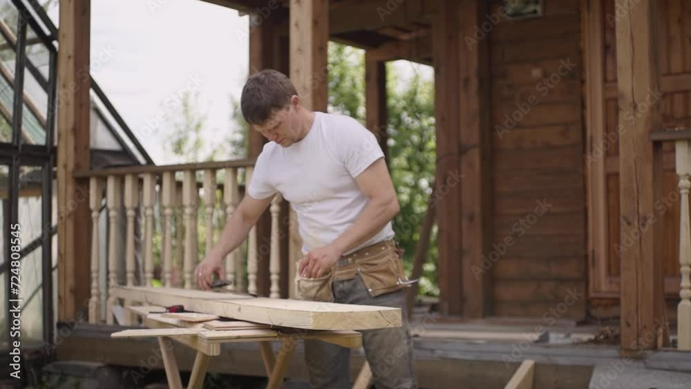 wood processing. marking of wooden boards. High quality video in FullHD format. wood processing. marking of wooden boards. High quality video in FullHD format.
