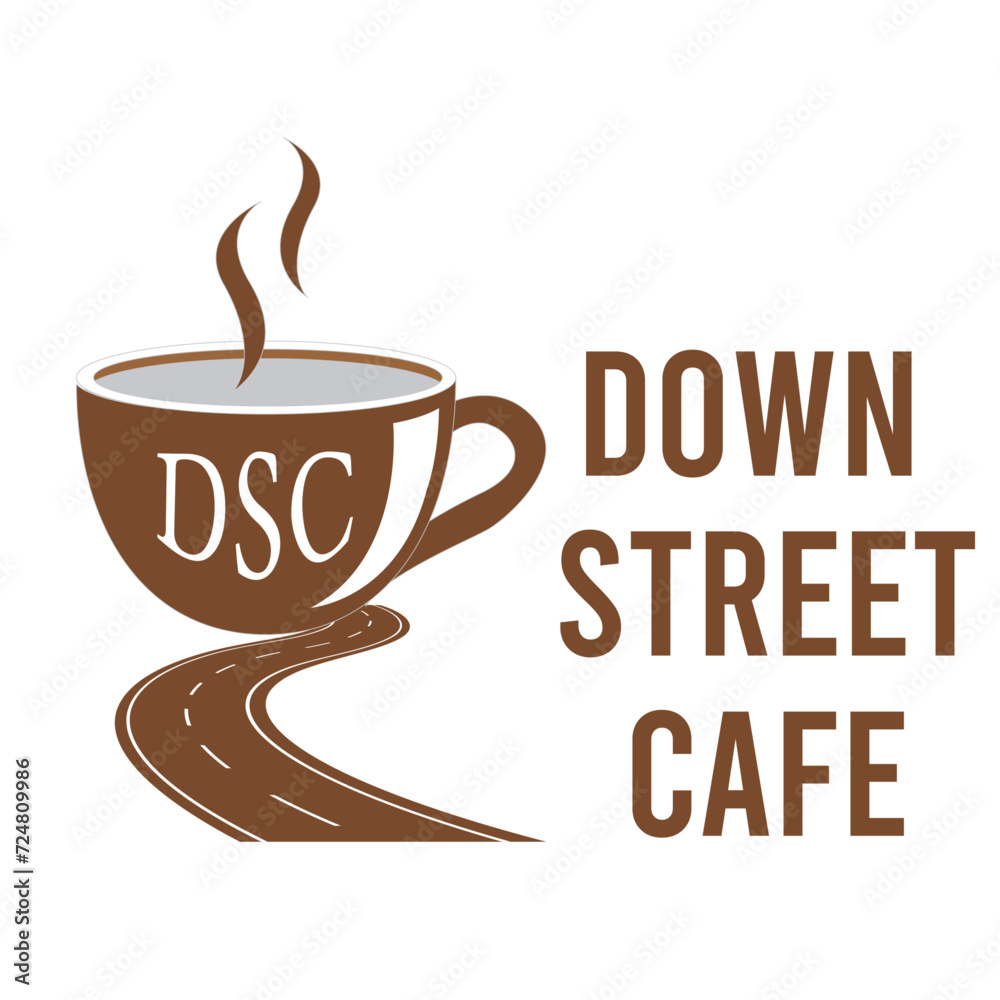 Obraz premium Coffee Shop Logo Design in Adobe illustrator