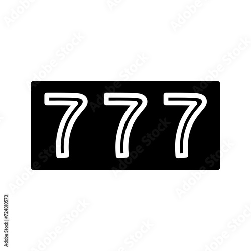 Triple Sevens Vector Icon