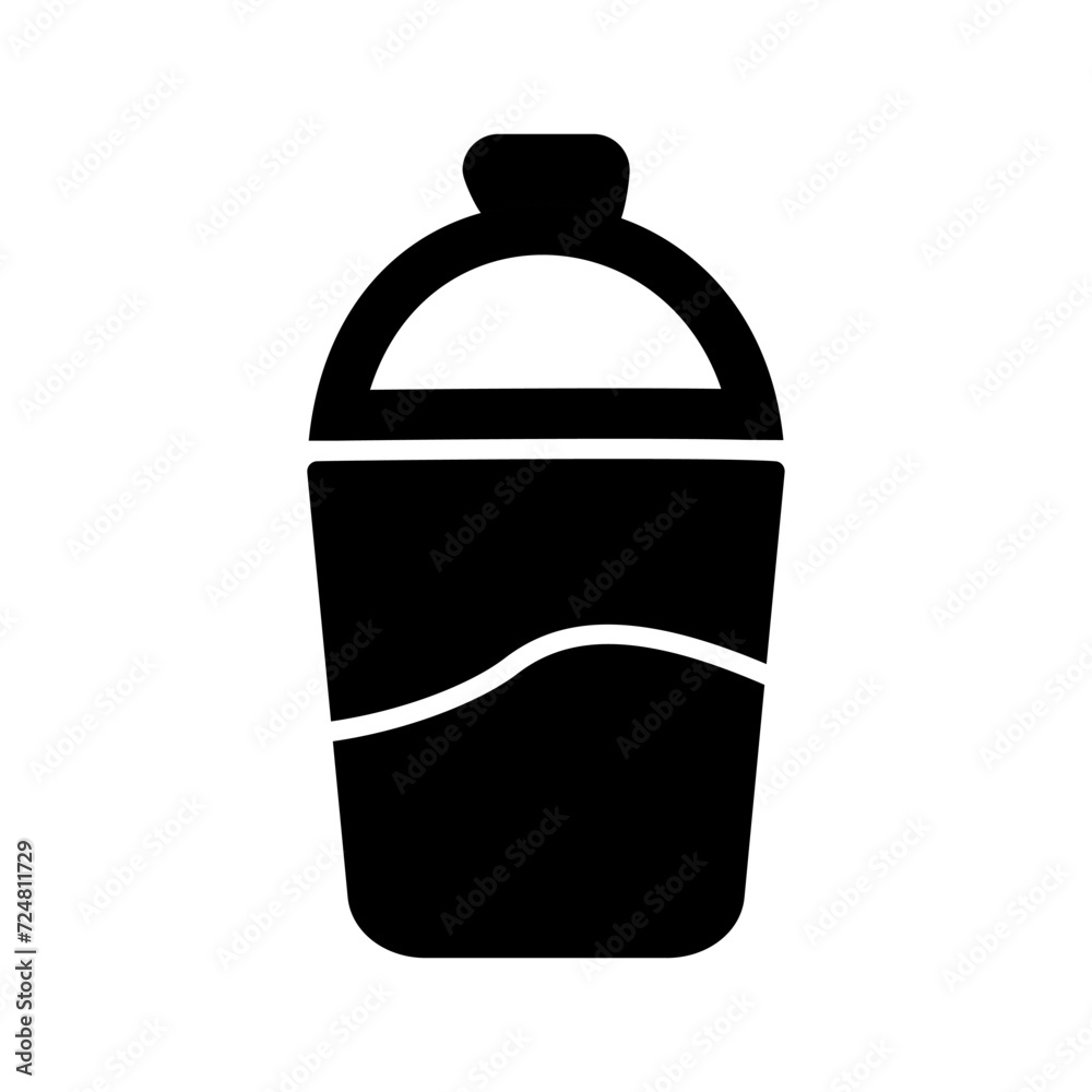 Water Bucket Vector Icon Water Bucket Vector Icon