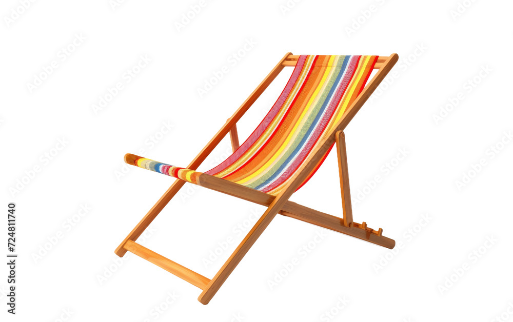 Coastal Comfort with the Beach Chair On Transparent Background.