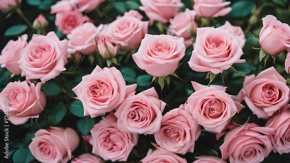 close up image of a floral bouquet of pink roses for valentine's day or international women's day on march 8 close up image of a floral bouquet of pink roses for valentine's day or international women's day on march 8