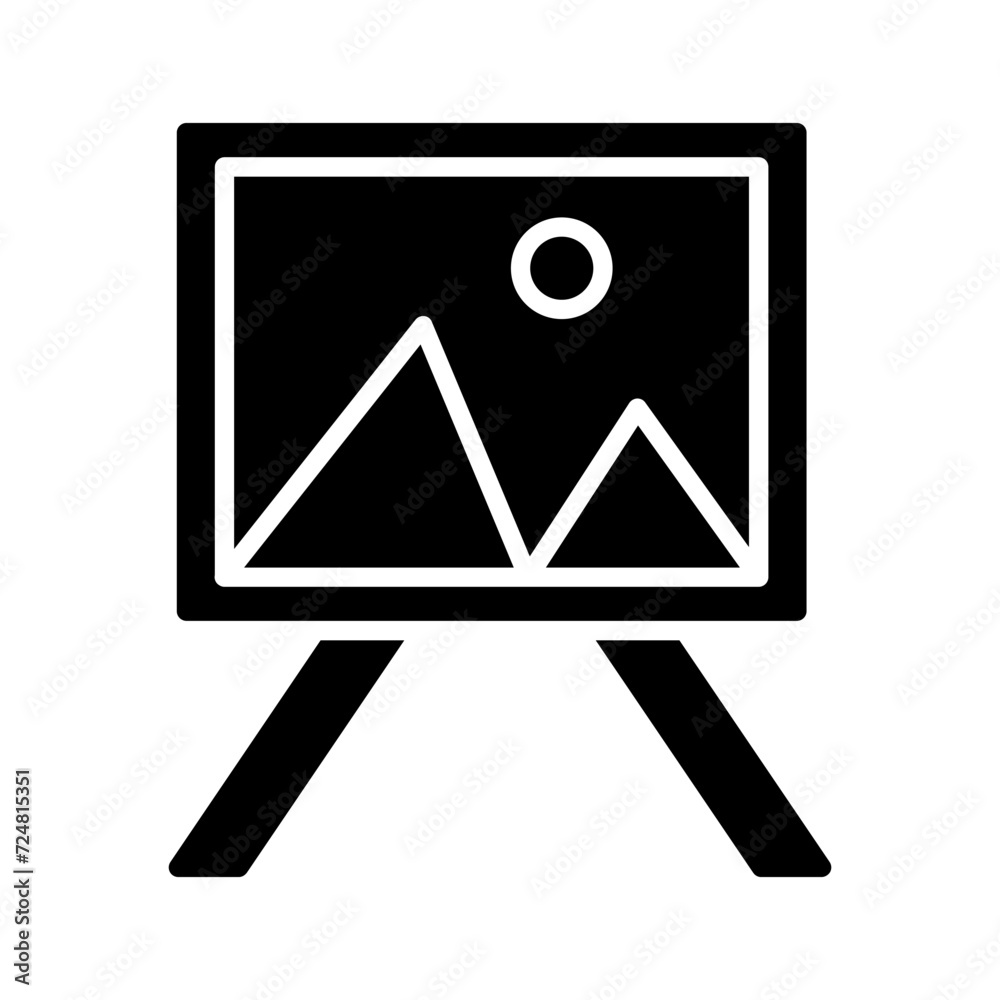 Painting of Canvass Vector Icon Painting of Canvass Vector Icon