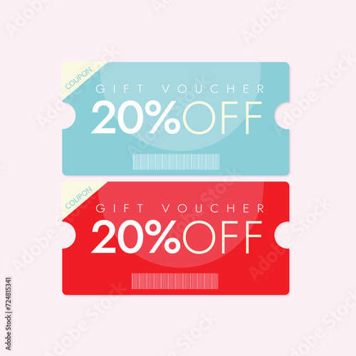 
coupon promotion illustration set. coupon set, coupons, discount coupon, gift voucher