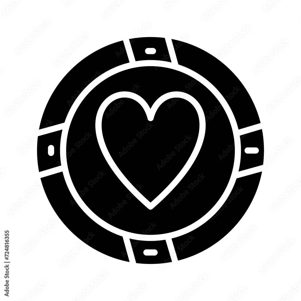 Casino Chips Vector Icon Casino Chips Vector Icon