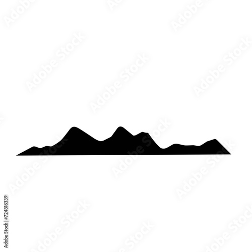 Mountain icon vector 