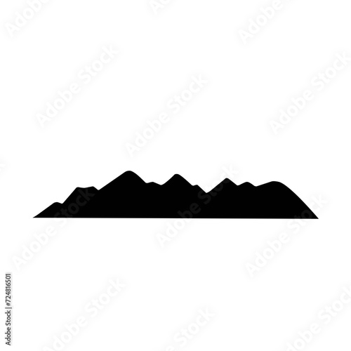 Mountain icon vector 