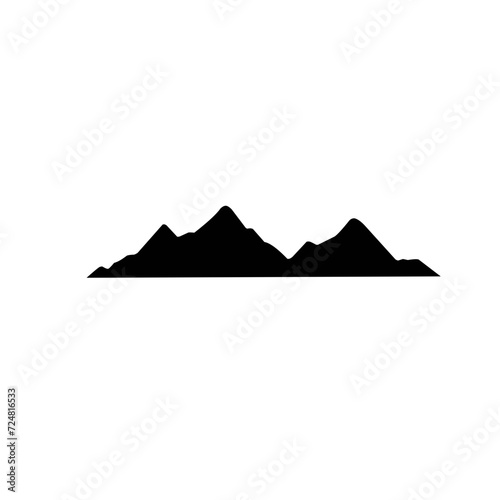 Mountain icon vector 