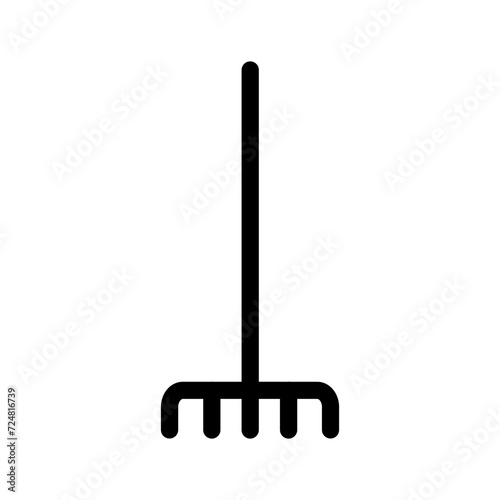 Fork picking leaves Vector Icon