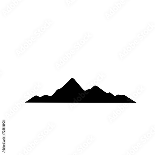 Mountain icon vector 