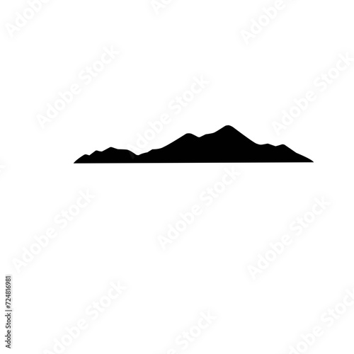 Mountain icon vector 