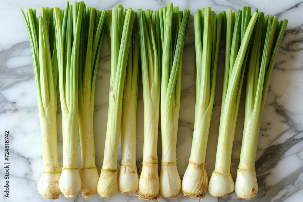 Fototapeta premium lemongrass isolated kitchen table professional advertising food photography