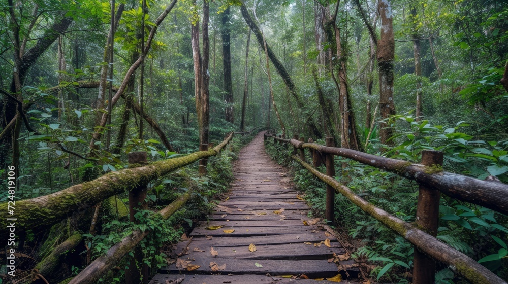Beautiful rain forest at ang ka nature trail in doi Inthanon national park Beautiful rain forest at ang ka nature trail in doi Inthanon national park
